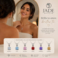 Dije + cadena en plata. punto de luz