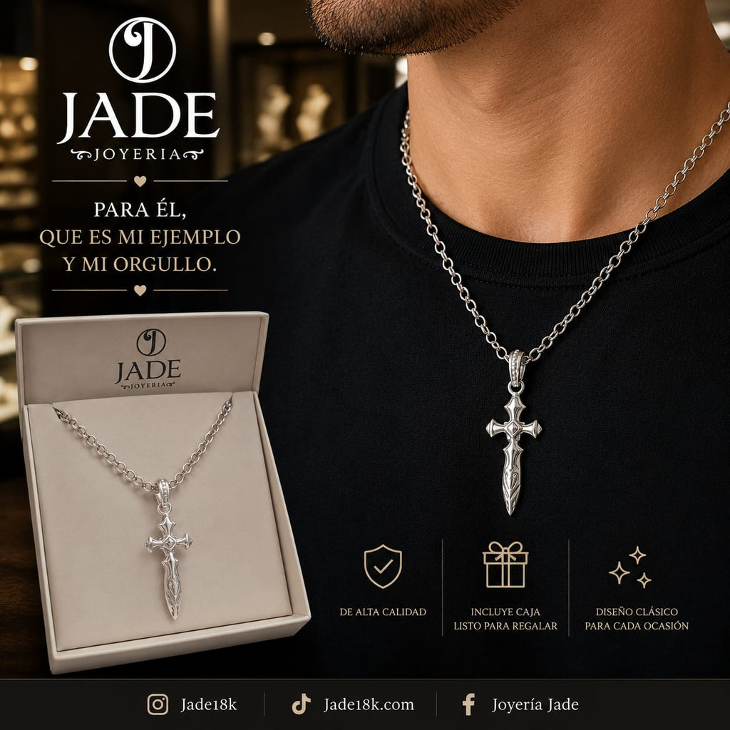 Dije de Cruz Juan en plata ley