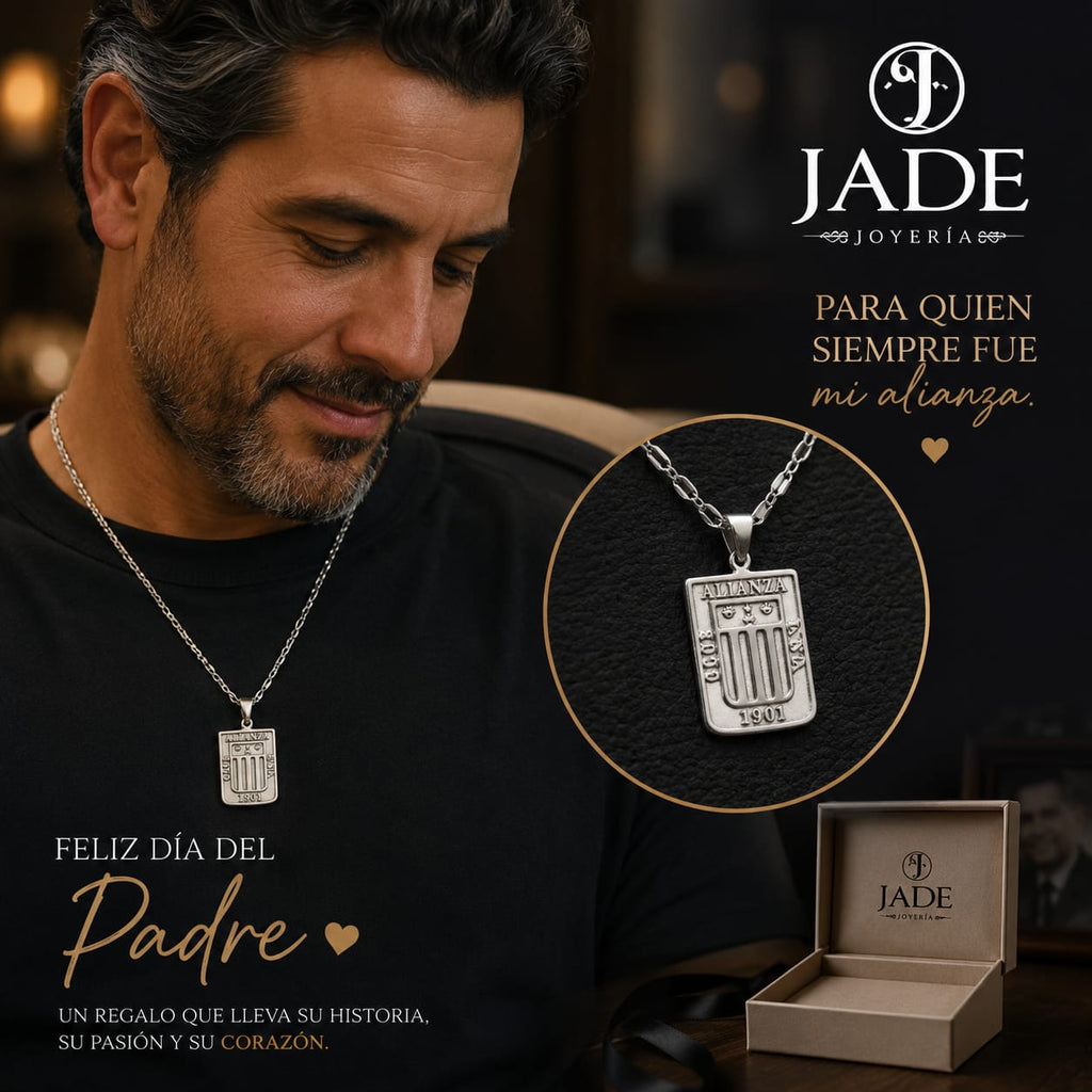Dije de alianza lima en plata fina