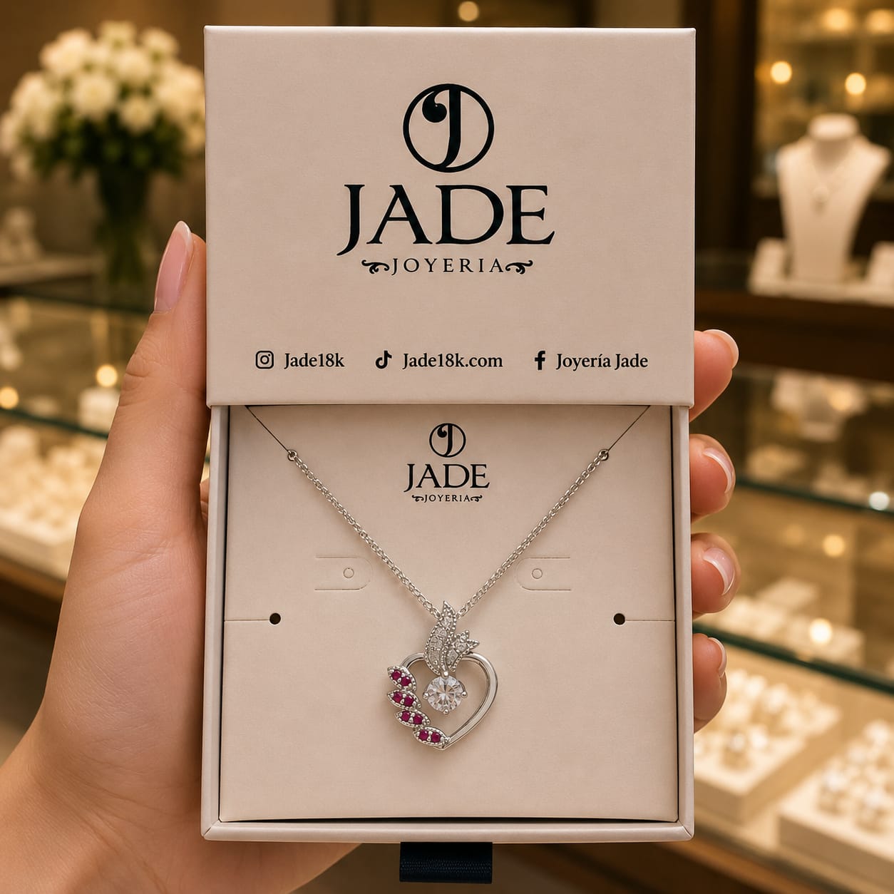 Dije Amor de otoño en plata ley