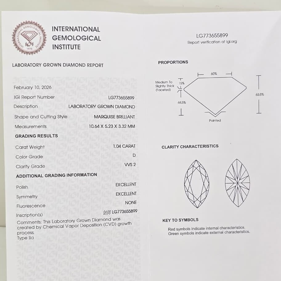 Anillo de Compromiso con Diamante de Laboratorio Valentina