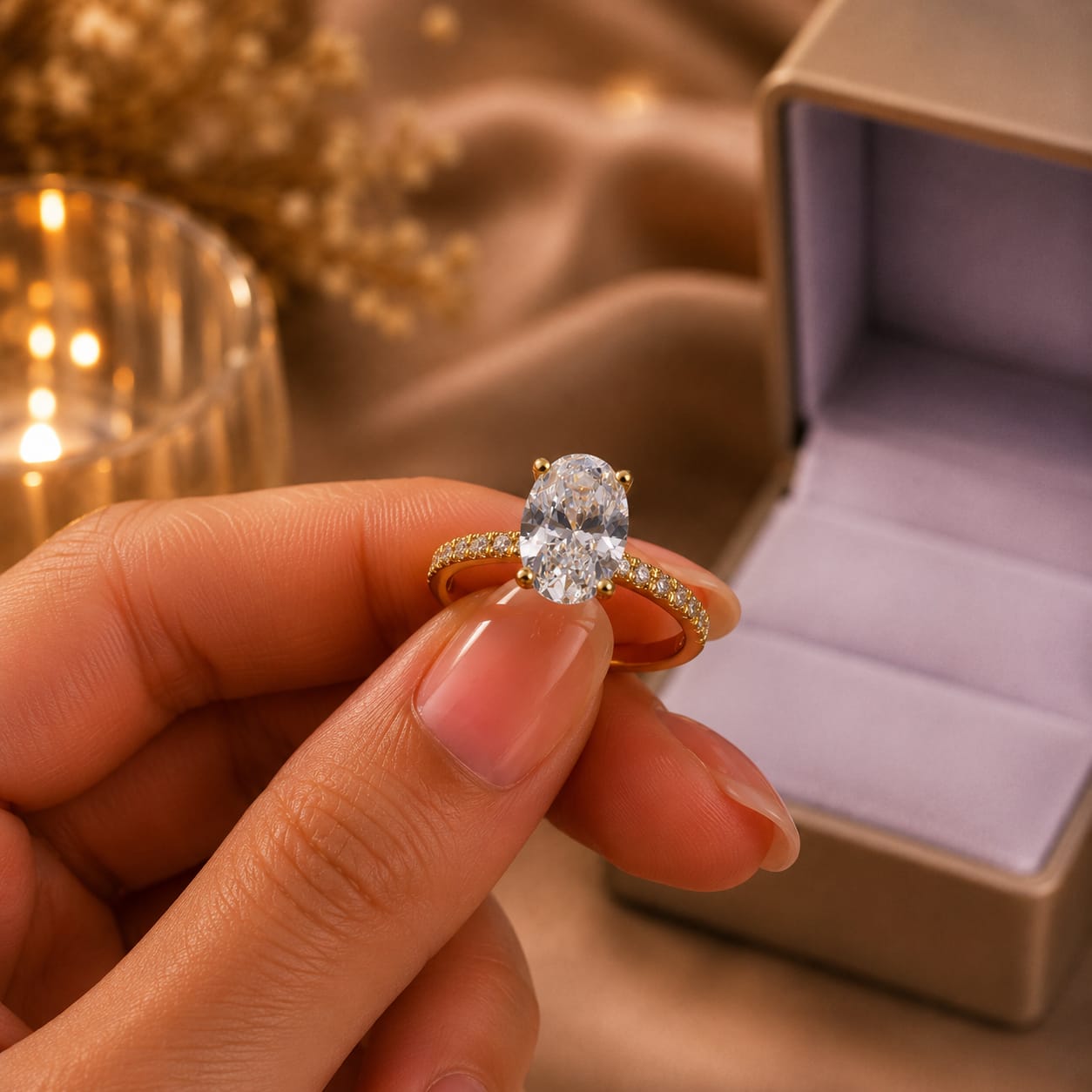 Anillo de Compromiso con Diamante de Laboratorio Alessia