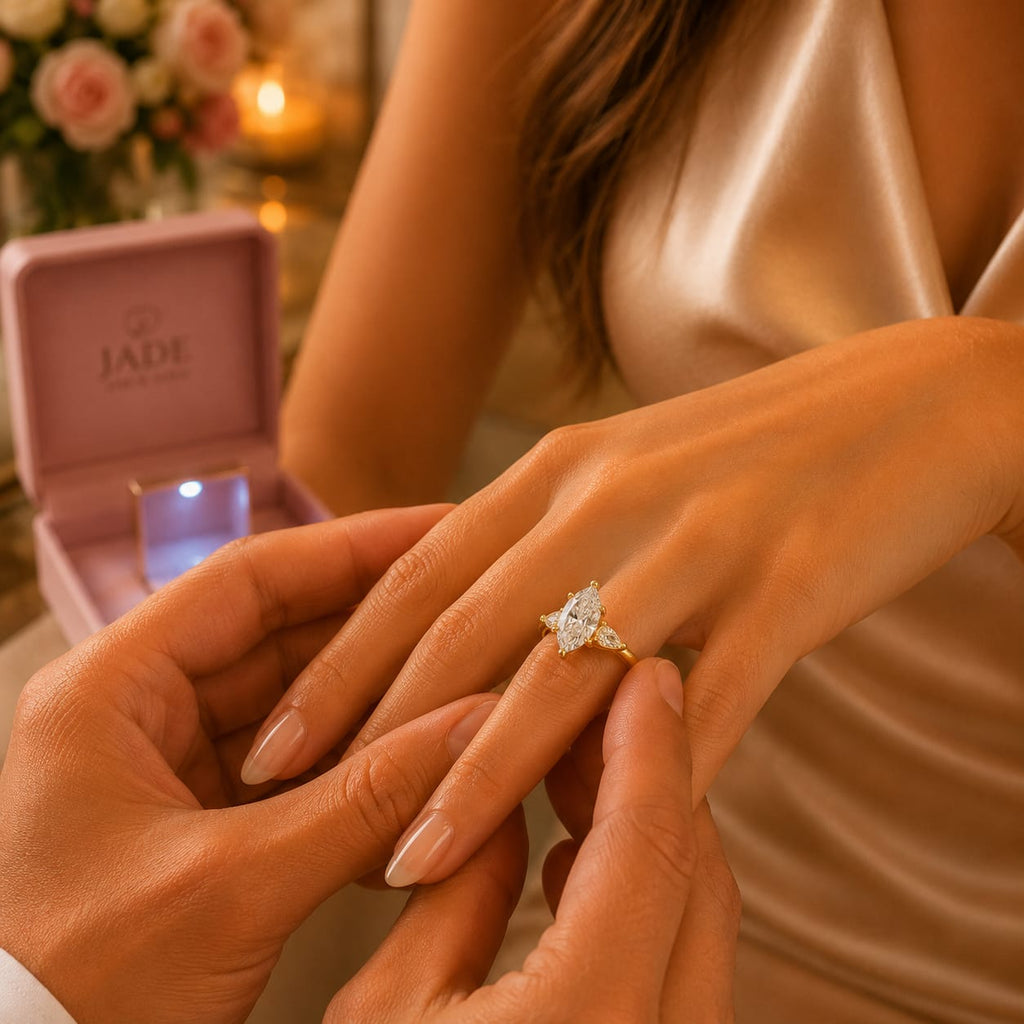 Anillo de Compromiso con Diamante de Laboratorio Lumière