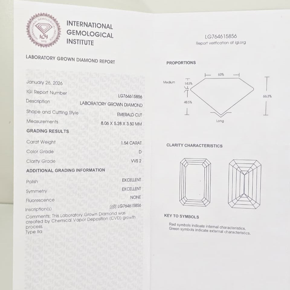 Anillo de Compromiso con Diamante de Laboratorio Albania