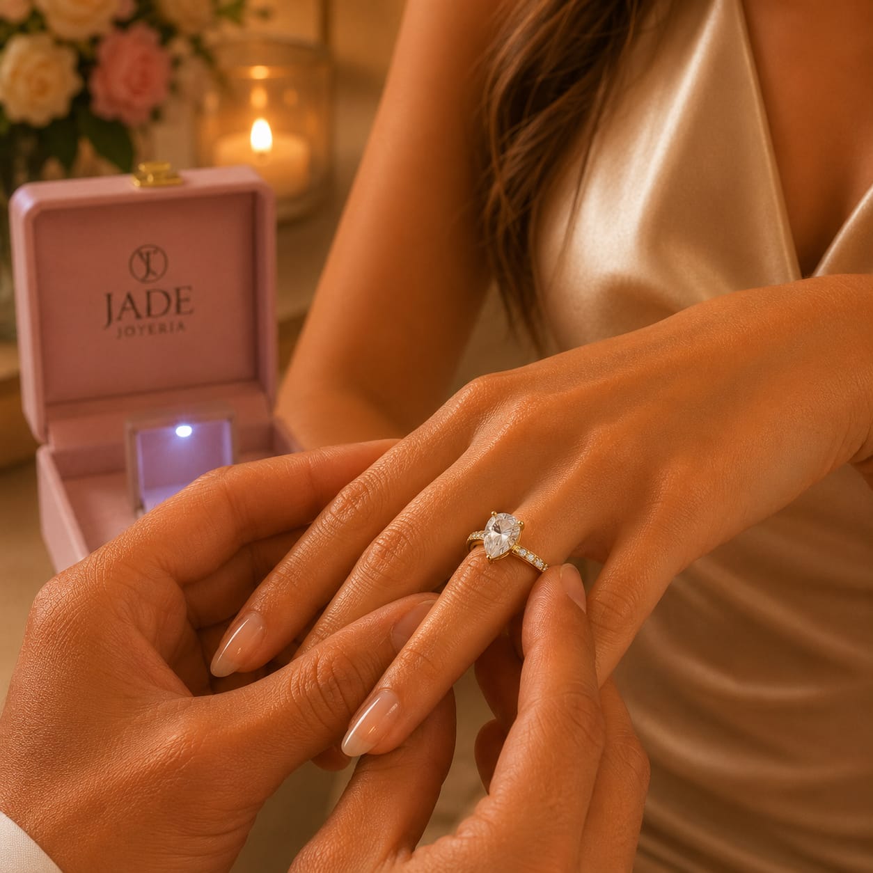 Anillo de Compromiso con Diamante de Laboratorio Isabella