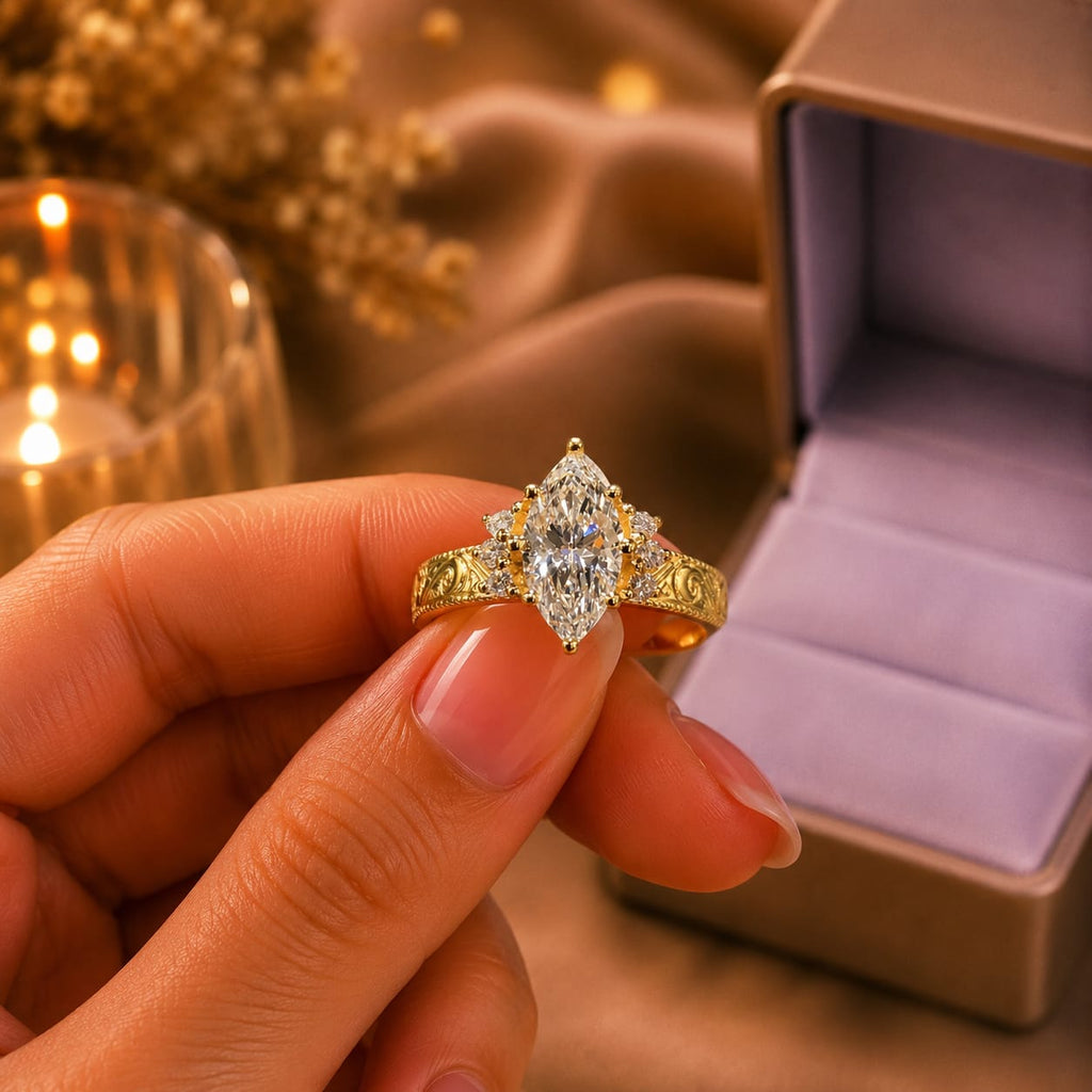 Anillo de Compromiso con Diamante de Laboratorio Valentina