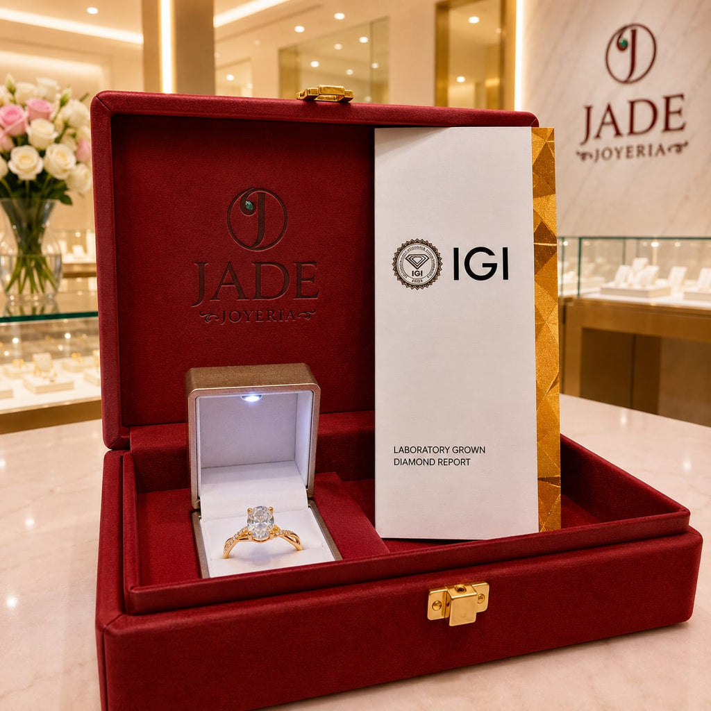 Anillo de Compromiso con Diamante de Laboratorio Fiorella