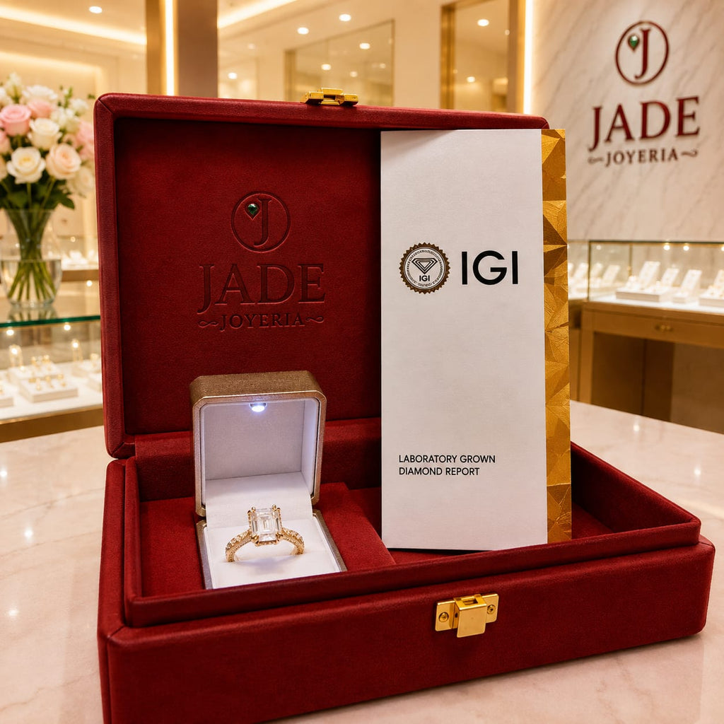 Anillo de Compromiso con Diamante de Laboratorio Albania