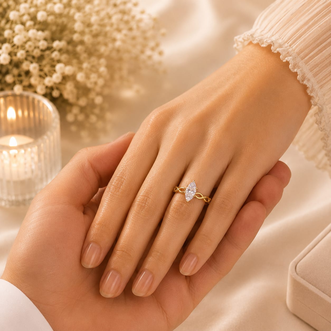 Anillo de Compromiso con Diamante de Laboratorio Lumière