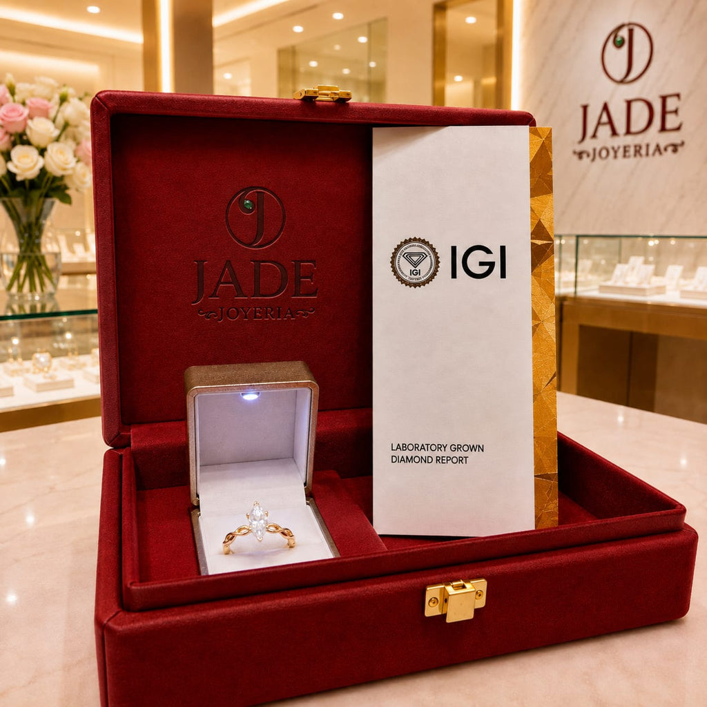 Anillo de Compromiso con Diamante de Laboratorio Lumière