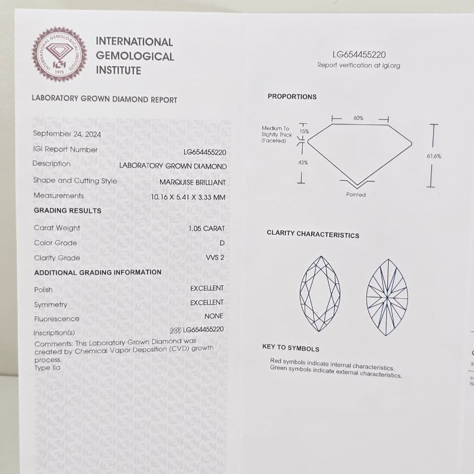 Anillo de Compromiso con Diamante de Laboratorio Lumière