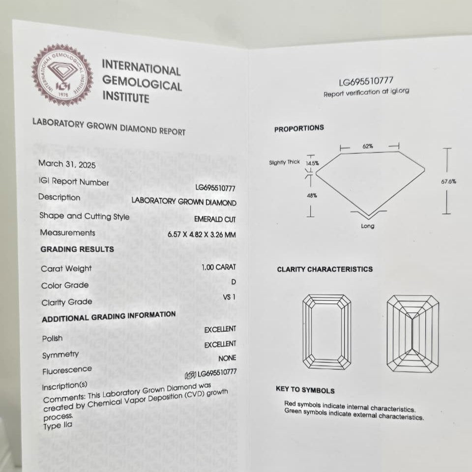Anillo de Compromiso con Diamante de Laboratorio Génesis
