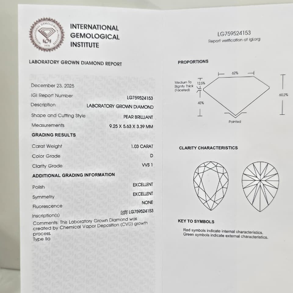 Anillo de Compromiso con Diamante de Laboratorio Halo