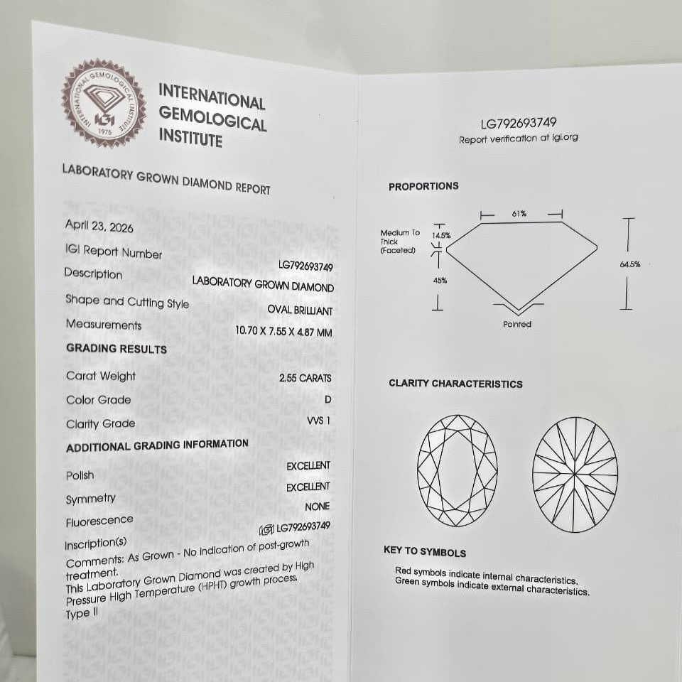 Anillo de Compromiso con Diamante de Laboratorio Novia