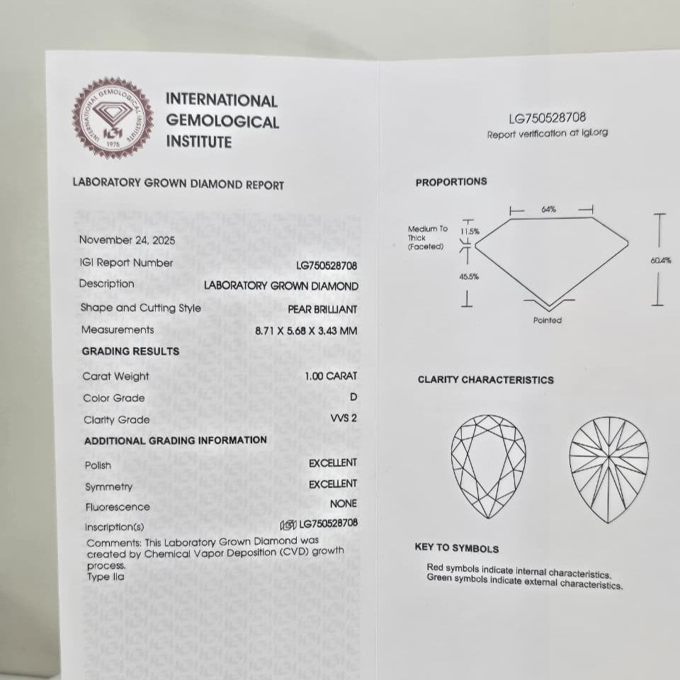 Anillo de Compromiso con Diamante de Laboratorio Polaris
