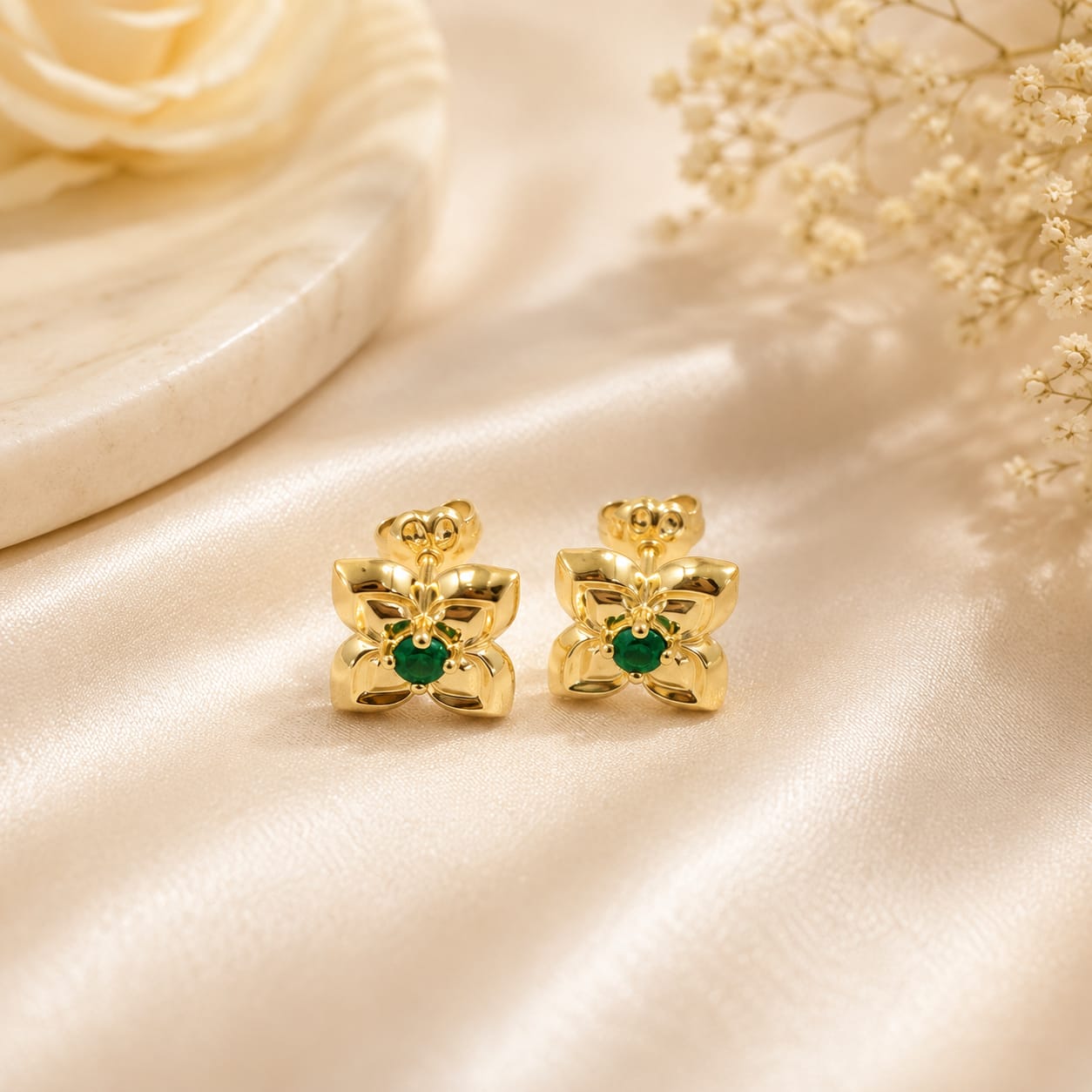 Set de Piedras Natural con Esmeraldas