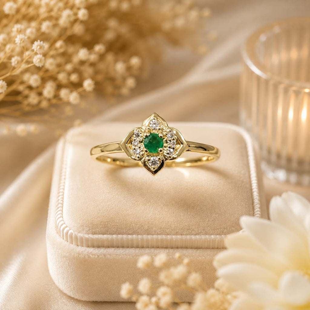 Set de Piedras Natural con Esmeraldas