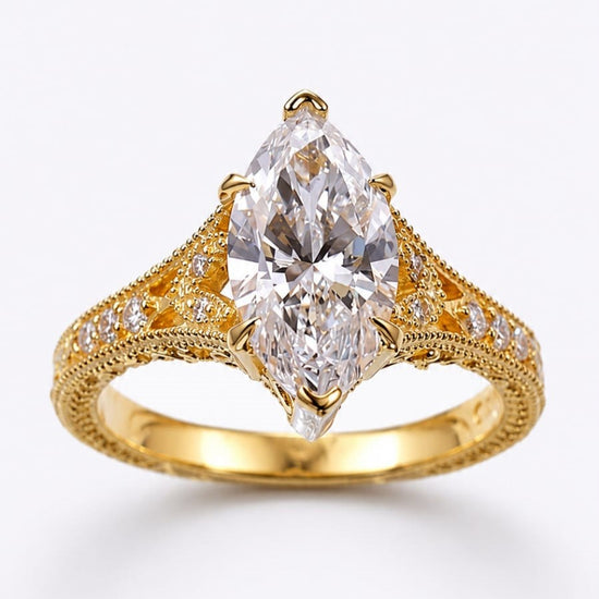 Anillo de Compromiso con Diamante de Laboratorio Élysée en oro 18k – Jade18k