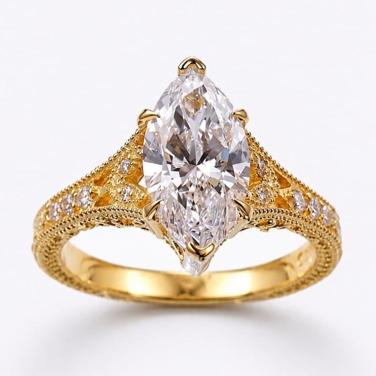 Anillo de Compromiso con Diamante de Laboratorio Élysée en oro 18k – Jade18k