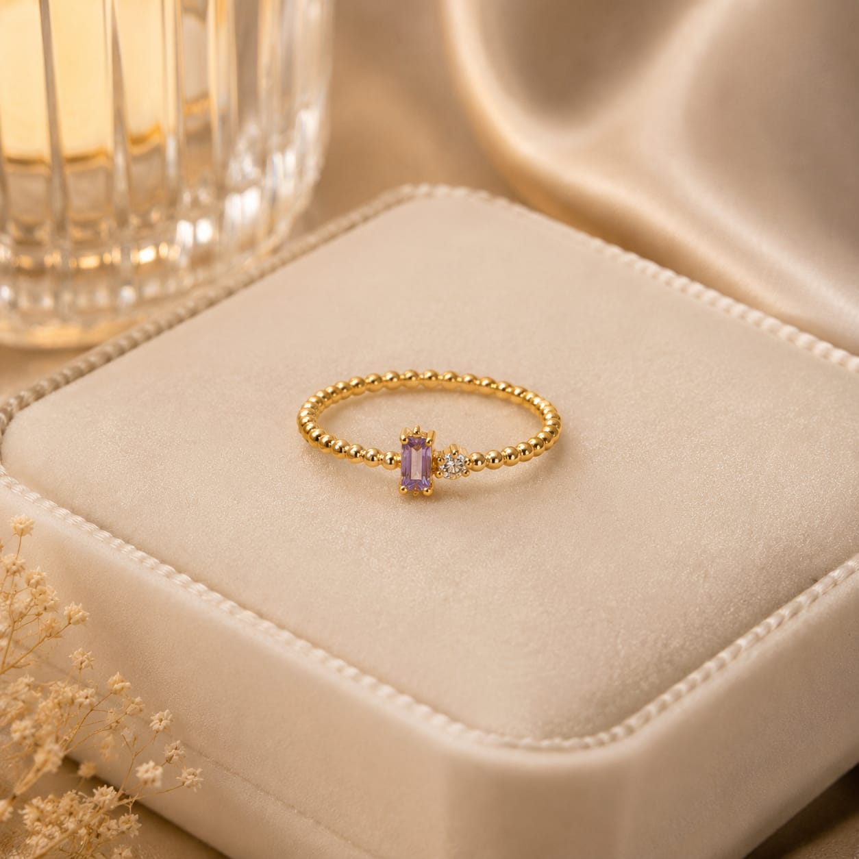 Cintillo con Moissanite Íncono