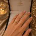 Cintillo con Moissanite Flor de Brillo