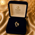 Dije con Moissanite Corazon Radiante