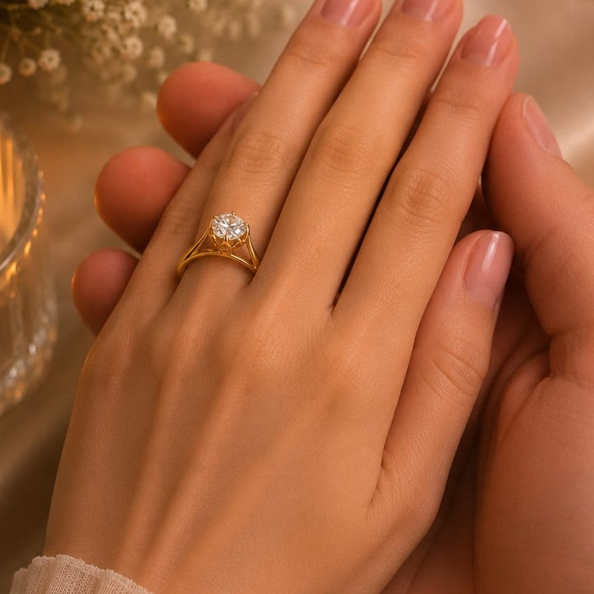 Anillo con Diamante de laboratorio Aura de Amor