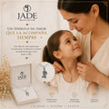 Dije + cadena de niña en relieve plata ley