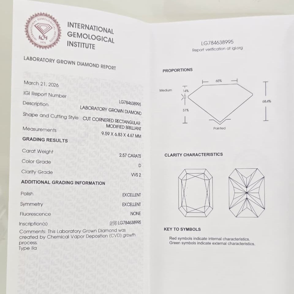 Anillo de Compromiso con Diamante de Laboratorio Celeste