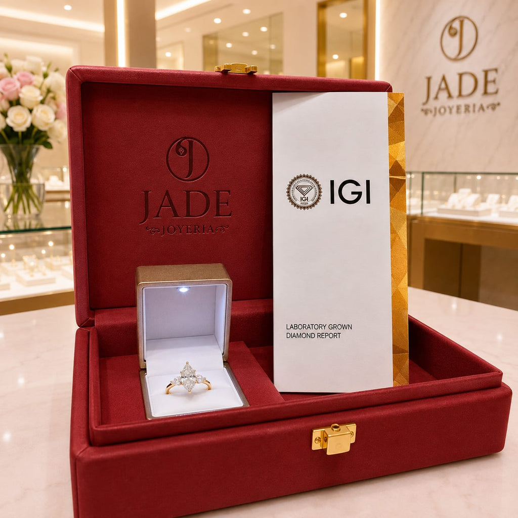 Anillo de Compromiso con Diamante de Laboratorio Lumière