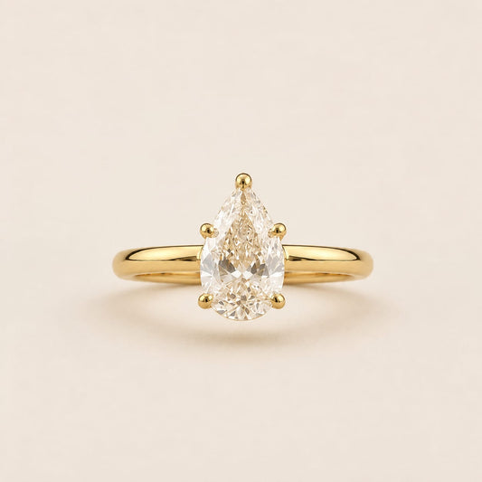Anillo de Compromiso con Diamante de Laboratorio Polaris en oro 18k – Jade18k (vista 2)