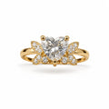 Anillo con Diamante de Laboratorio Corazon