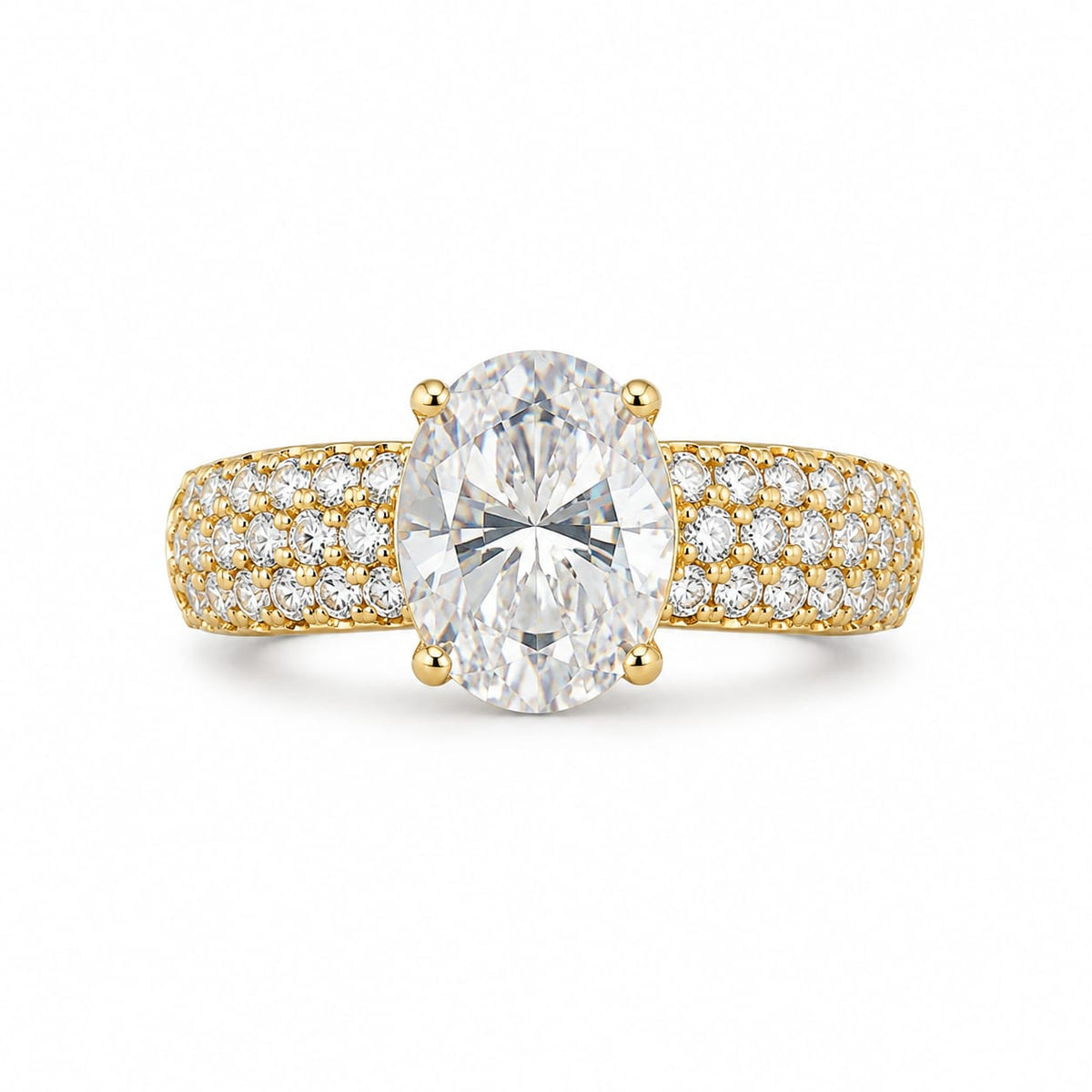 Anillo de Compromiso con Diamante de Laboratorio Eternity