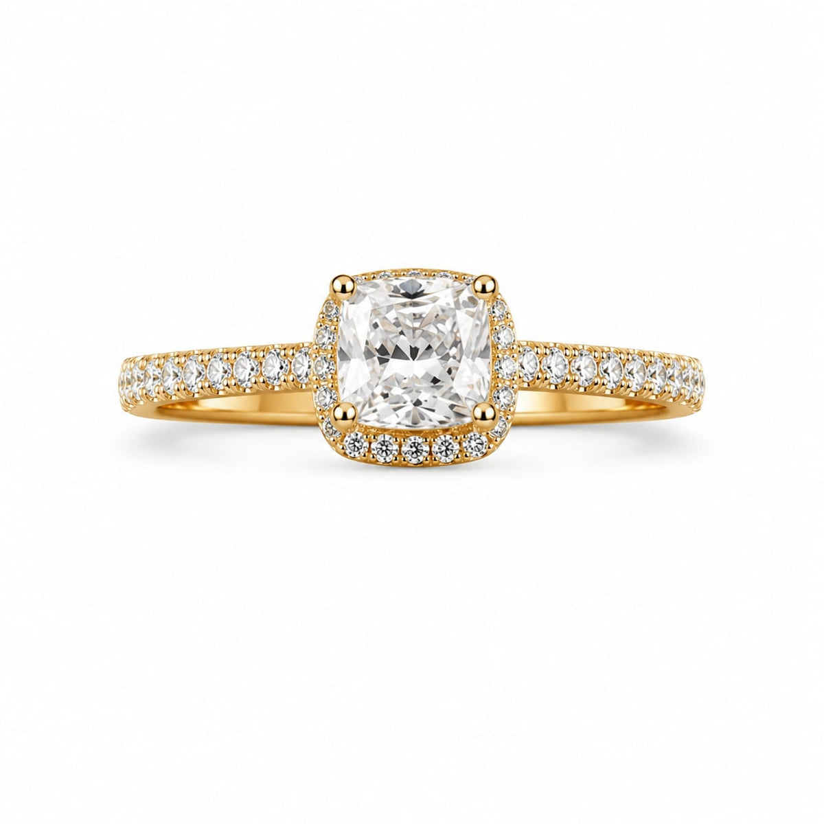 Anillo de Compromiso con Diamante de Laboratorio Destello