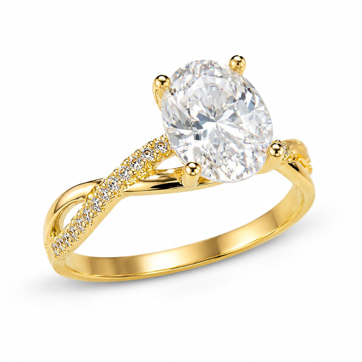 Anillo de Compromiso con Diamante de Laboratorio Fiorella