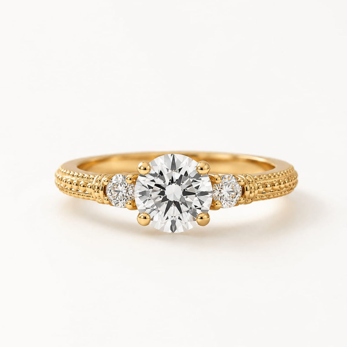 Anillo de Compromiso con Diamante de Laboratorio Élite