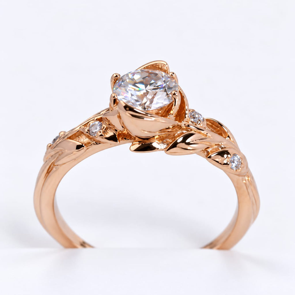 Anillo con Diamante de laboratorio Esencia de Luz