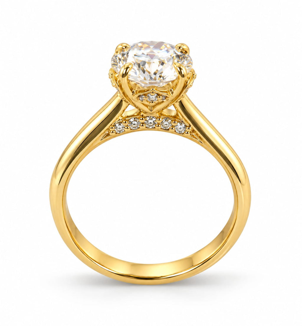 Anillo de Compromiso en Oro 18k con Diamante de Laboratorio  Majestic