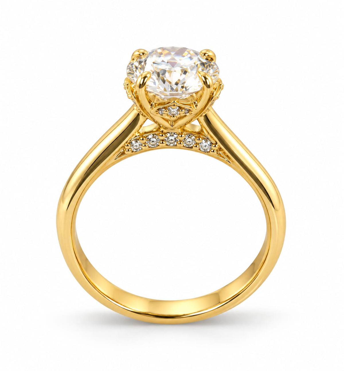 Anillo de Compromiso en Oro 18k con Diamante de Laboratorio  Majestic