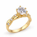 Anillo de Compromiso con Moissanite Rusian Pixi