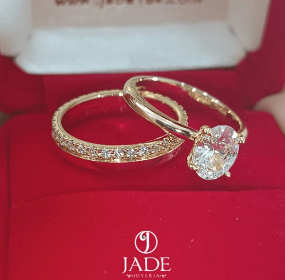 Anillo de compromiso Oval