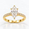 Anillo de compromiso con moissanite marquise BELLA AURORA