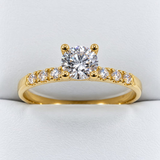 Anillo de compromiso Ángela en oro 18k – Jade18k (vista 2)