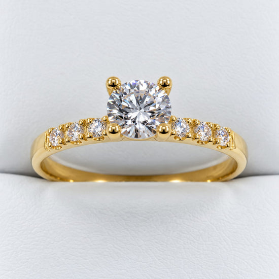 Anillo de compromiso Ángela en oro 18k – Jade18k (vista 2)