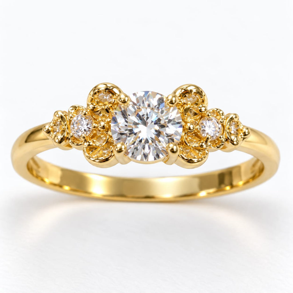 Anillo de compromiso  con moissanite Siempre para ti