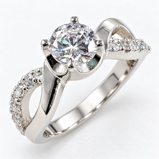 Anillo de Compromiso en Plata "Sophie" – Jade18k