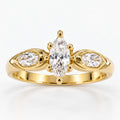 Anillo de Compromiso Piedra Almendra