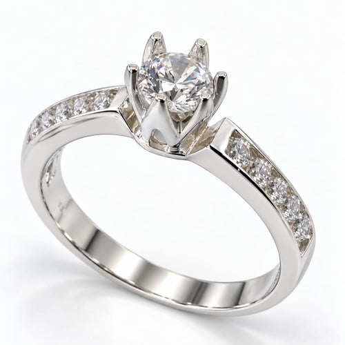 Anillo Ali de Compromiso en plata ley