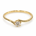 Anillo de Promesa con Moissanite Te amo