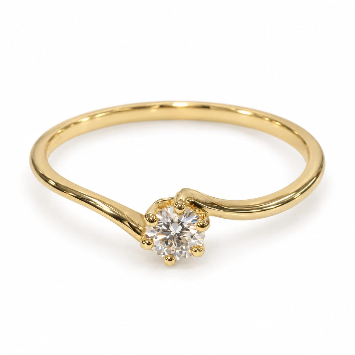 Anillo de Promesa con Moissanite Te amo